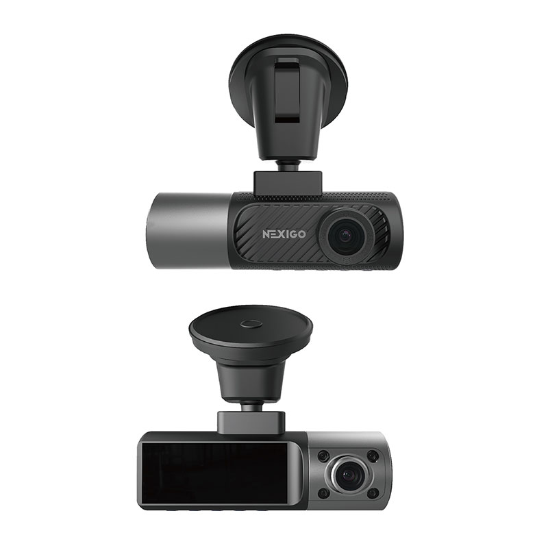 3-kanals Dash Cam for og bag indvendigt Indbygget 5GHz WiFii GPS